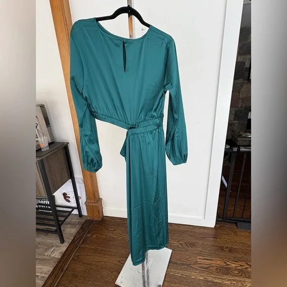 The Drop Women's Jacob Long-Sleeve Cutout Midi Dress Size Large NWT - Picture 3 of 9